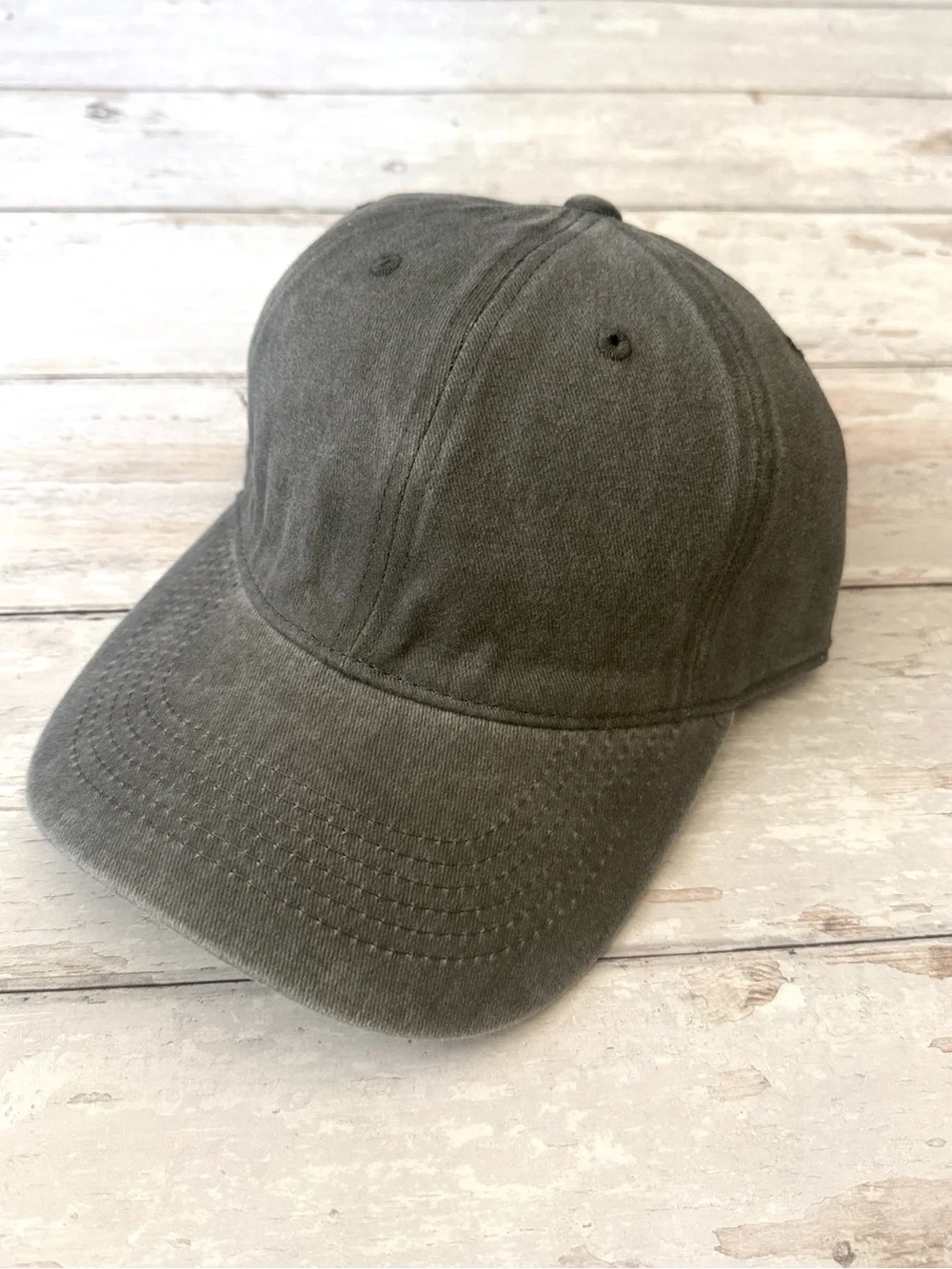 Madewell 100% Cotton Washed Gray Baseball Hat Unisex Womens Cap Adj Size NEW